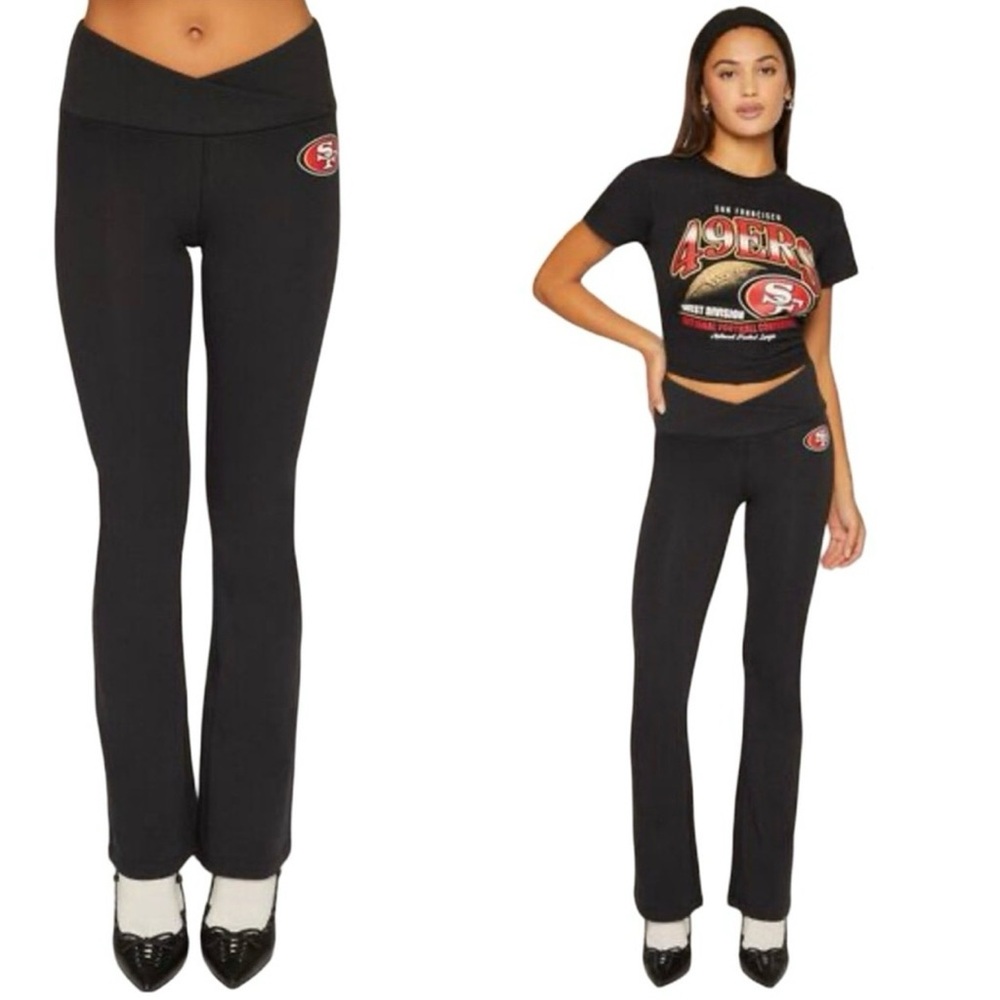 Forever 21 NFL San Francisco 49ers Flare Leggings Women’s XS NWT - Picture 3 of 9